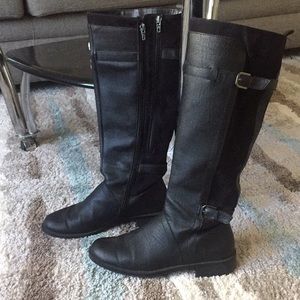 Black Aerosoles Tall Riding Boots